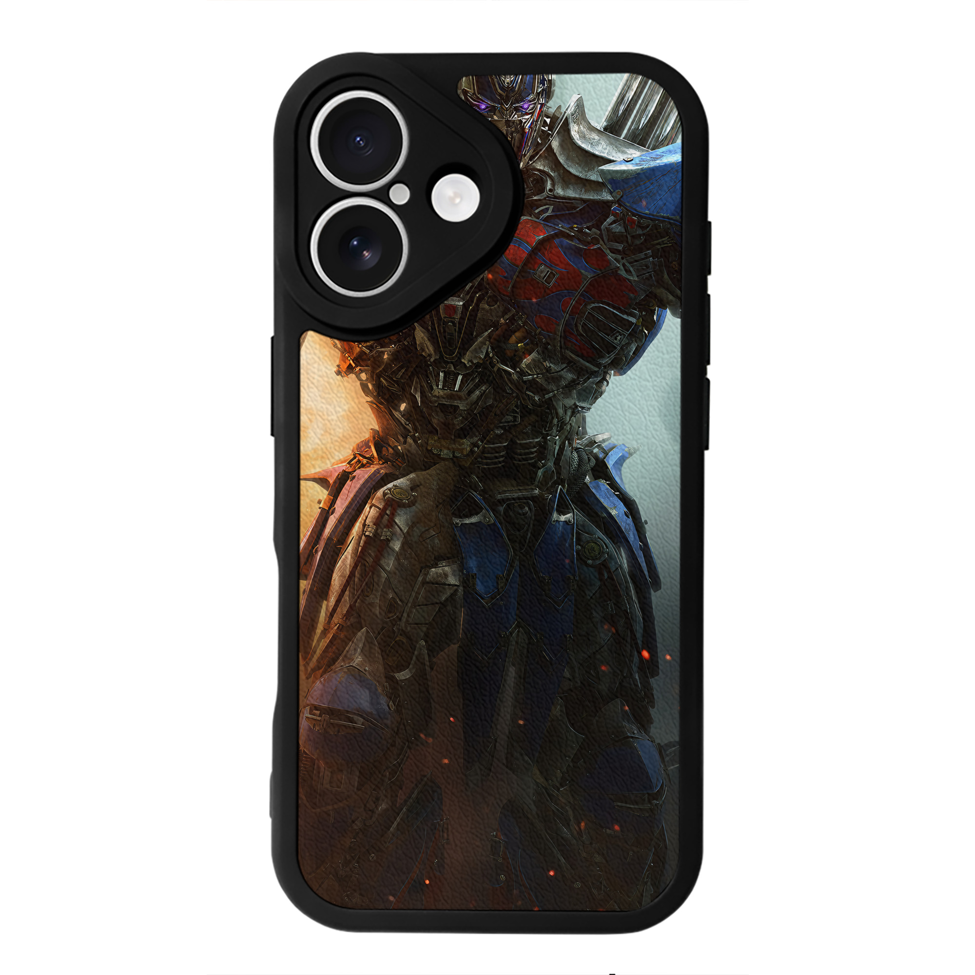 （画像用） Transformers トランスフォーマー 【iPhone 16シリーズ対応】シリコンスマホケース（レザー調） 材質：シリコン